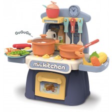 Игрален комплект Raya Toys - Мини кухня, синя -1