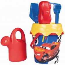 Игрален комплект Smoby - Кофа и лейка с инструменти, Cars