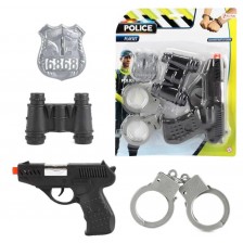 Игрален комплект Toi Toys - Полицейски комплект от 4 части -1