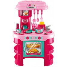 Игрален комплект Buba Kitchen Cook - Детска кухня, розова -1