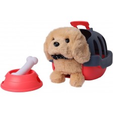 Интерактивна играчка Raya Toys - Куче с аксесоари