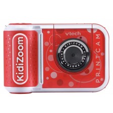 Интерактивен детски фотоапарат Vtech - За моментни снимки, червен (на английски език) -1