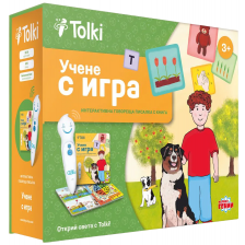 Интерактивен комплект Tolki - Говореща писалка с книга „Учене с игра“ -1