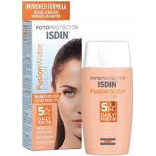 Isdin Fotoprotector Тониран слънцезащитен флуид Fusion Water Color, Medium, SPF50, 50 ml -1