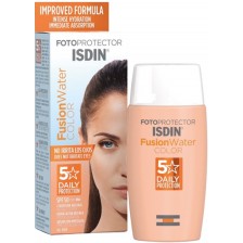 Isdin Fotoprotector Тониран слънцезащитен флуид за лице Fusion Water Color, SPF 50, 50 ml -1