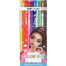 Изтриваеми цветни моливи Depesche TopModel - 10 цвята -1