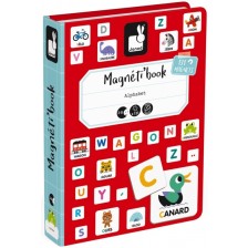 Детска магнитна книга Janod - Френската азбука -1
