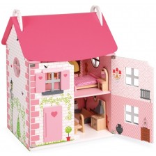 Дървена къща за кукли Janod - Къща за кукли -1