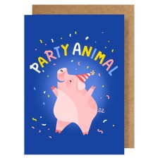 Картичка Party animal -1