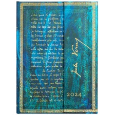 Календар-бележник Paperblanks Verne - Verso, 80 листа, 2024 -1