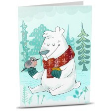 Картичка iGreet - Мечешка зима -1