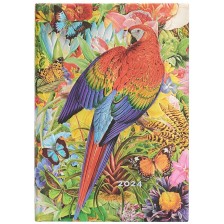 Календар-бележник Paperblanks Tropical Garden - Вертикален, 80 листа, 2024 -1