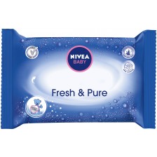 Nivea Baby Кърпички с лосион Fresh & Pure, 63 броя -1