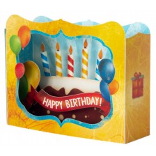 Картичка Gespaensterwald 3D - Happy Birthday Cake -1