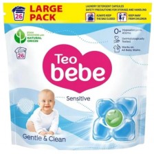 Капсули за пране Teo Bebe Gentle & Clean - Sensitive, 26 капсули -1