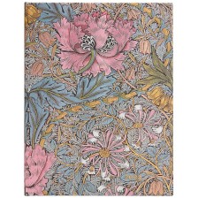 Календар-бележник Paperblanks William Morris - Хоризонтален, 80 листа, 2024 -1