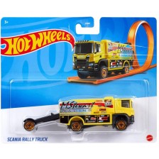 Камионче Hot Wheels Track Stars - Scania Rally Truck, 1:64