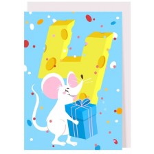 Картичка за рожден ден Creative Goodie - Мишле -1
