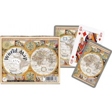 Карти за игра Piatnik - World Map, 2x тестета -1