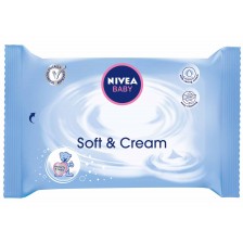 Nivea Baby Кърпички с крем Soft & Cream, 63 броя -1
