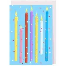 Картичка за рожден ден Creative Goodie - Свещички