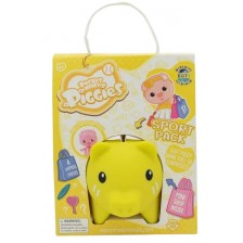 Касичка прасенце Boti Pocket Money Piggies - Жълта, с аксесоари -1