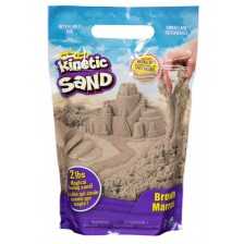 Кинетичен пясък в пликче Kinetic Sand - Кафяв, 1 kg -1