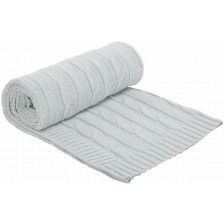 Плетено памучно одеяло KikkaBoo - Mint -1