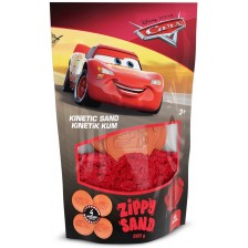 Кинетичен пясък Red Castle - Cars 3, червен, с формички, 500 g -1