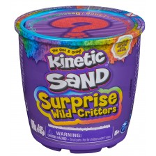 Кинетичен пясък Kinetic Sand Wild Critters - С изненада, червен -1