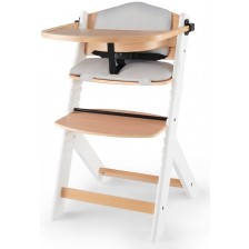 Столче за хранене KinderKraft - Enock, бяло, с възглавница -1