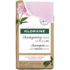 Klorane Peony Твърд шампоан, 80 g (Лимитирано)