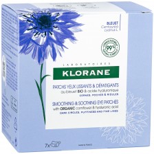 Klorane Cornflower Изглаждащи и успокояващи пачове за очи, 7 x 2 броя -1