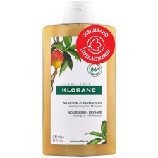 Klorane Mango Хидратиращ шампоан, 400 ml (Лимитирано) -1