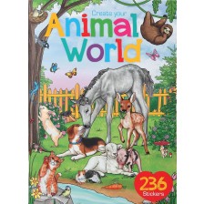 Книжка със стикери Depesche TopModel - Животински свят
