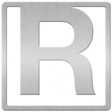 Книгоразделител Helvetica - Буква R