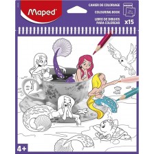 Книжка за оцветяване Maped Creativ - 15 листа, асортимент -1