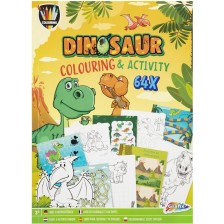 Книжка за оцветяване и дейности Grafix - Динозавър