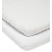 Комплект чаршафи за кошче Mamas & Papas - White, 50 х 87 cm, 2 броя