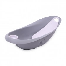 Комплект вана с източване, подложка за къпане Lorelli - Stars Luxe, 87 cm, сива
