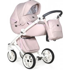 Комбинирана детска количка 3в1 Baby Giggle - Porto, розова -1