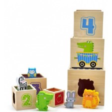 Комплект кубчета Viga - Животни