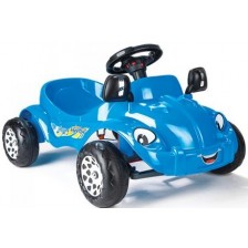 Детска кола с педали Pilsan - Happy Herby, синя -1