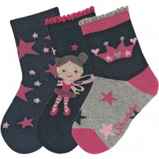 Комплект детски чорапи Sterntaler - 27/30 размер, 5-6 години, 3 чифта -1