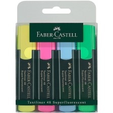 Комплект текст маркери Faber-Castell 48 - 4 цвята -1