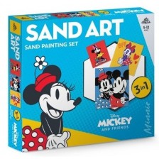 Комплект за оцветяване с пясък Red Castle - Sand Art, Minnie Mouse
