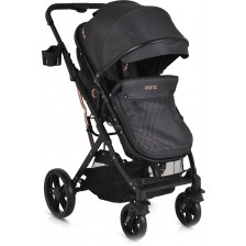 Комбинирана бебешка количка Moni - Raffaello, черна -1