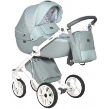 Комбинирана детска количка 3 в 1 Baby Giggle - Porto, зелена -1