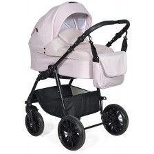Комбинирана детска количка 3в1 Baby Giggle - Torino, розова -1
