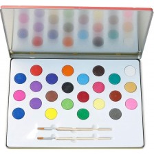 Комплект за рисуване с боички Vilac - Rainbow -1